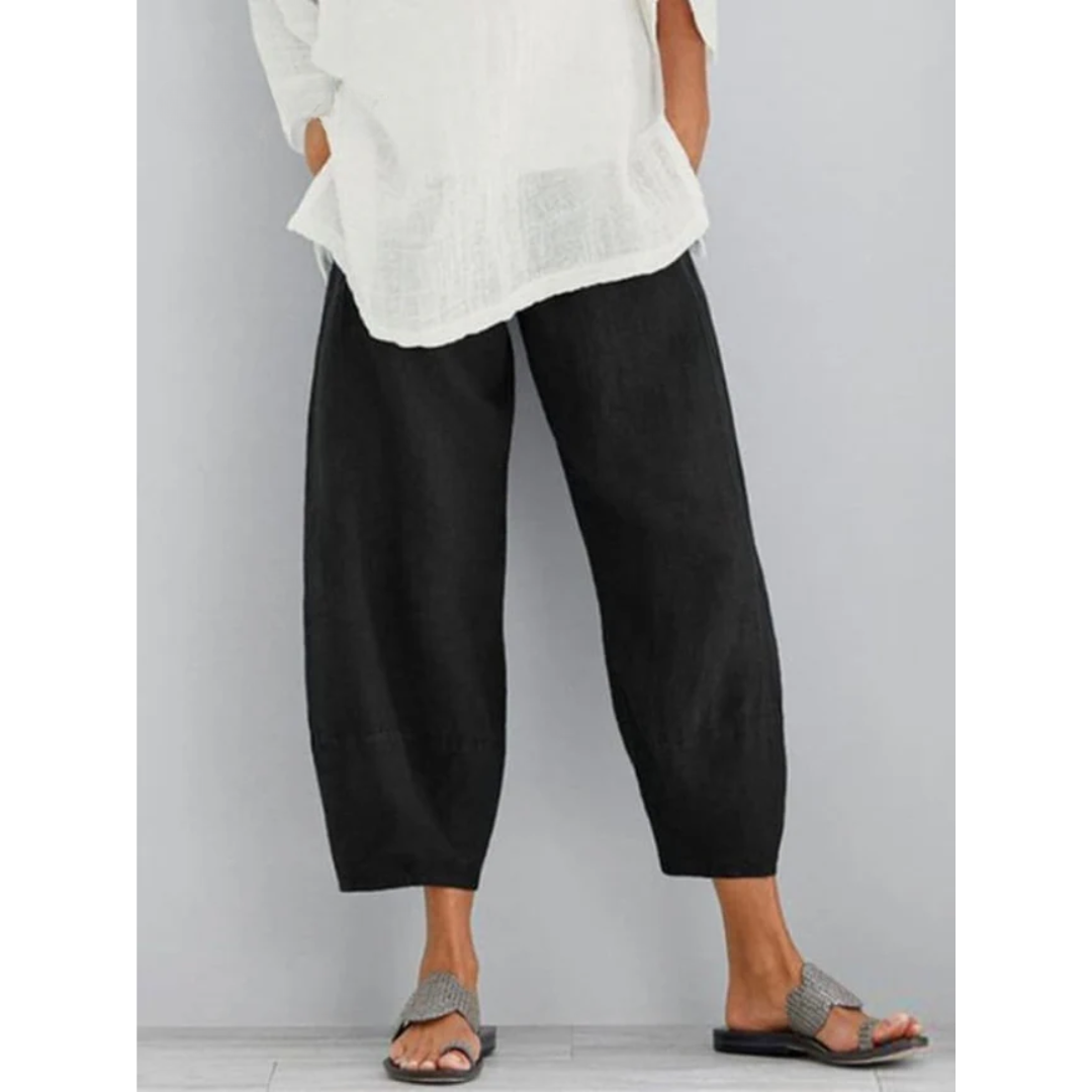Elena™ | Pantalon en lin élégant et confortable