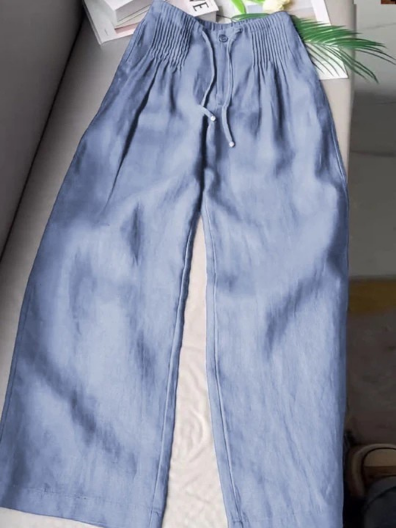 Isabelle | Pantalon fluide jambe large