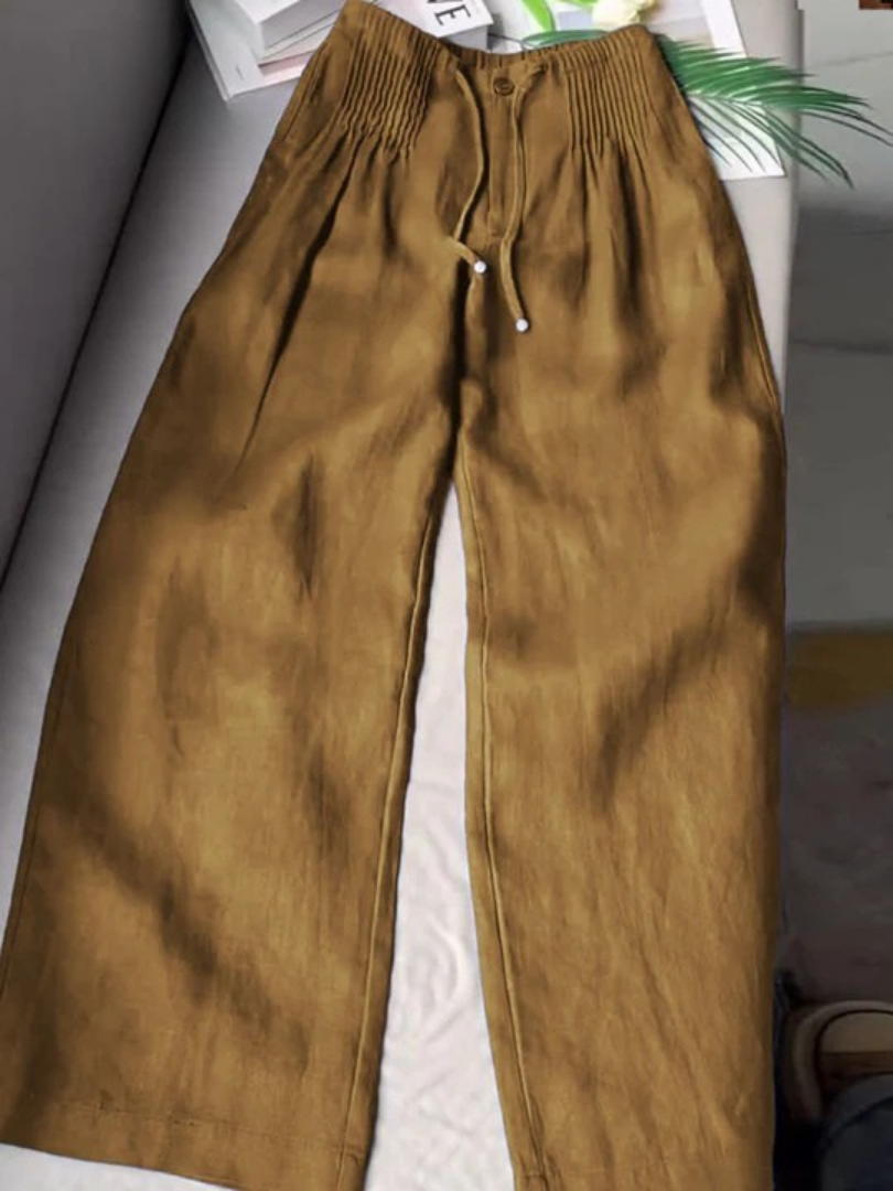 Isabelle | Pantalon fluide jambe large