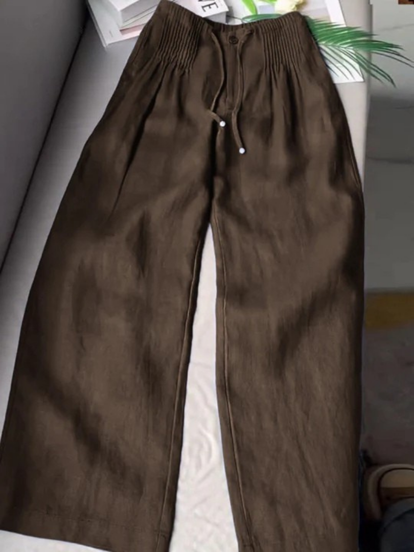 Isabelle | Pantalon fluide jambe large