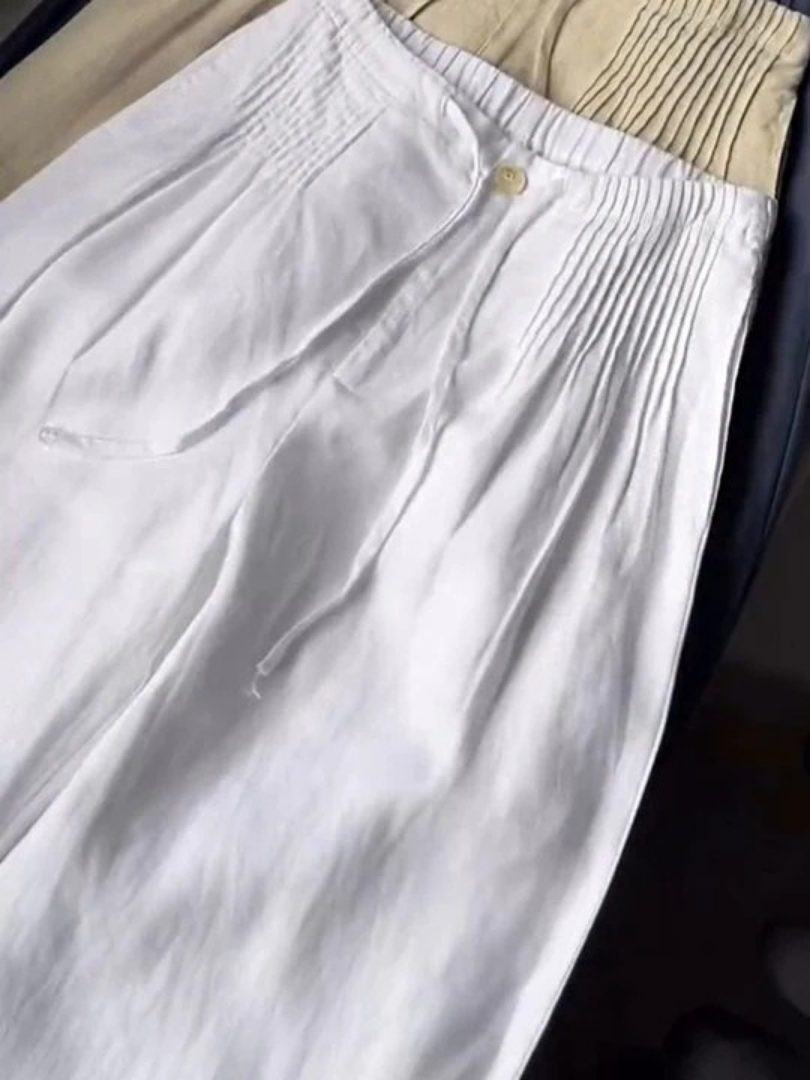 Isabelle | Pantalon fluide jambe large