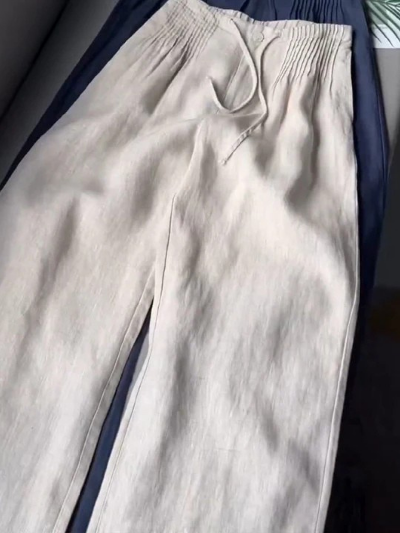 Isabelle | Pantalon fluide jambe large
