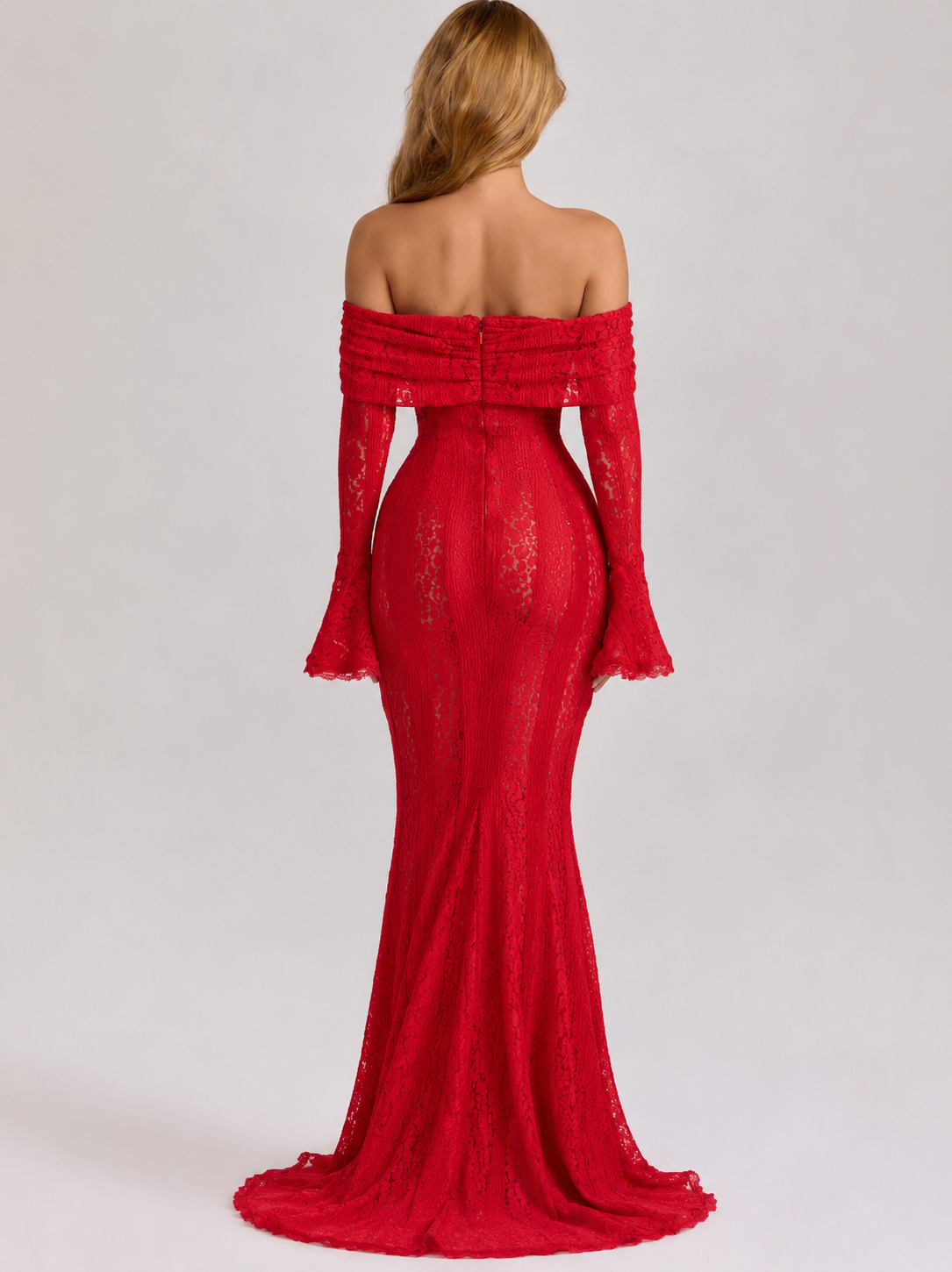 Ethereal Lace Gown Maxi