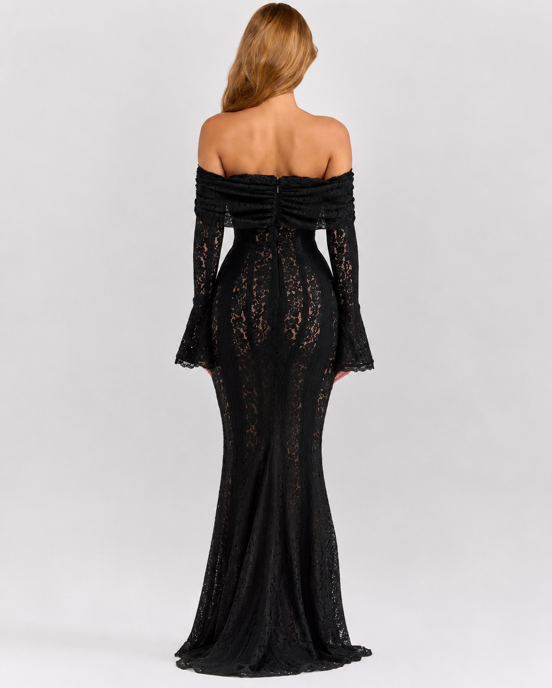 Ethereal Lace Gown Maxi