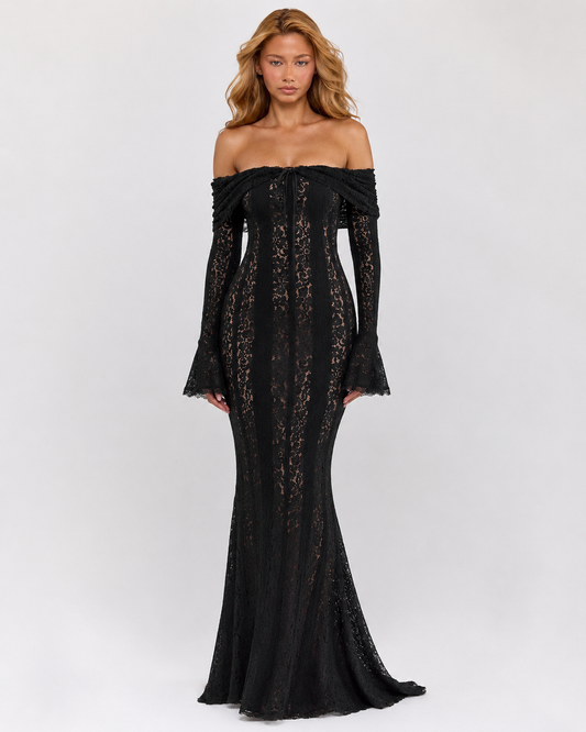 Ethereal Lace Gown Maxi
