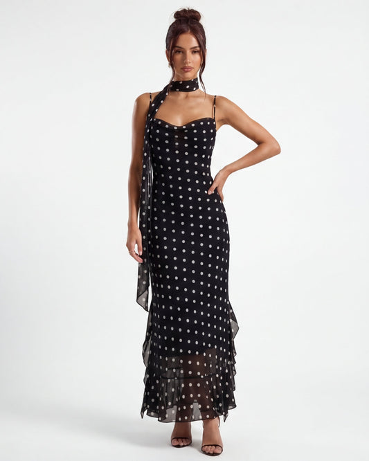 Noir Polka Maxi