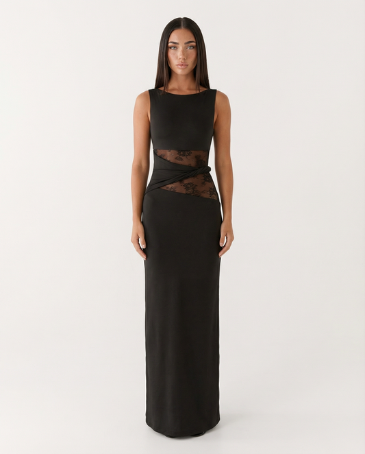 Lace Illusion Maxi