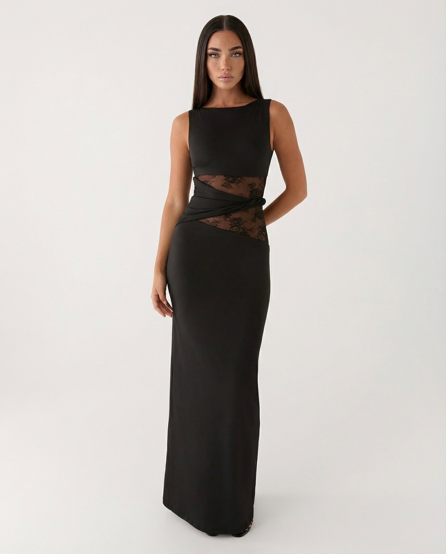 Lace Illusion Maxi