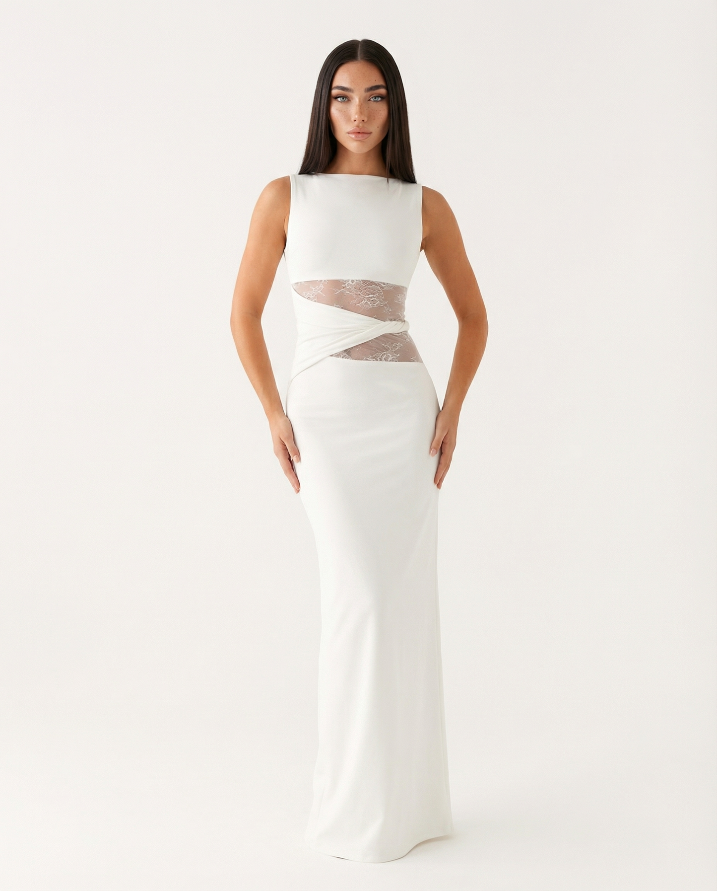 Lace Illusion Maxi