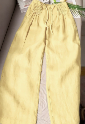 Isabelle | Pantalon fluide jambe large